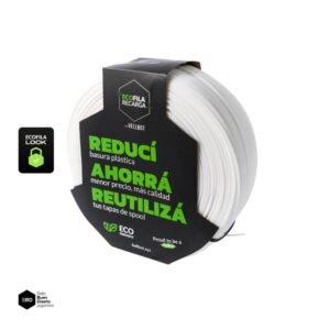 ECOFILA RECARGA HELLBOT PLA 1KG (SIN CARRETE) - BLANCO
