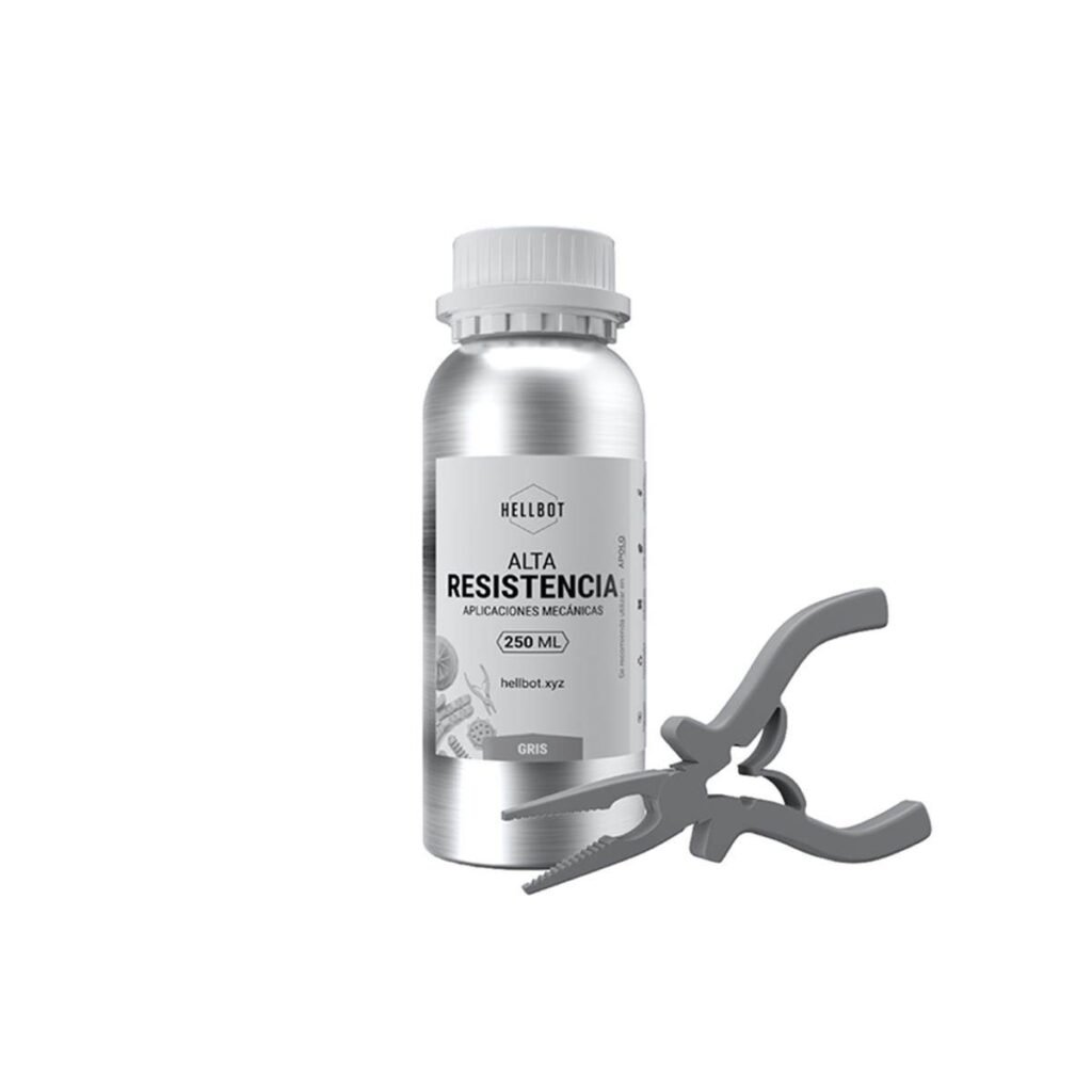 RESINA HELLBOT ALTA RESISTENCIA 250ML GRIS