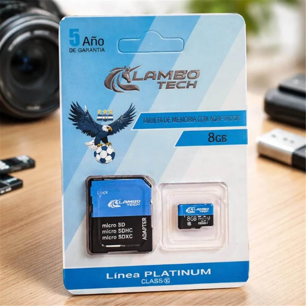 KIT LECTOR TARJETA MEMORIA MICRO SD 8GB