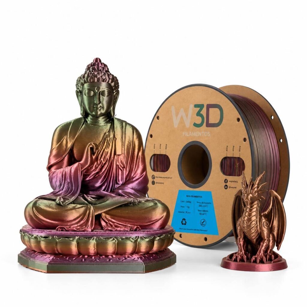 W3D PLA SILK 1KG RAINBOW