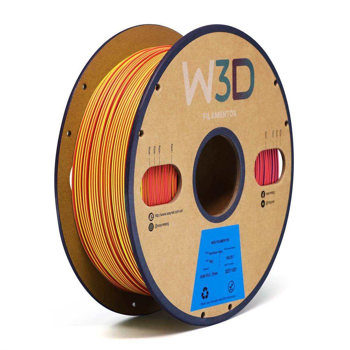 W3D PLA MATTE 1KG TRICOLOR - Image 2